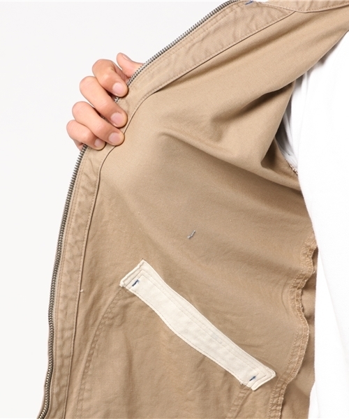 GREEN BOWL（グリーンボウル）の「GREEN BOWL Chino Cloth Full Zip Jacket/グリーンボウルチノクロスフルジップジャケット（ブルゾン・メンズ・ベージュ・40/38/36）」の10枚目の写真