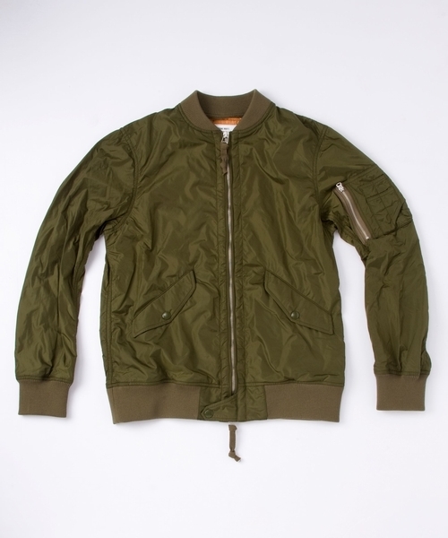 MONKEY TIME(モンキータイム)の「MT∴ ボンディング L-2 ジャケットÅ◆(ミリタリージャケット・メンズ・ブラック/オリーブ・SMALL/MEDIUM/LARGE)」の3枚目の写真