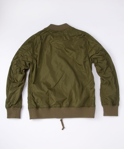 MONKEY TIME(モンキータイム)の「MT∴ ボンディング L-2 ジャケットÅ◆(ミリタリージャケット・メンズ・ブラック/オリーブ・SMALL/MEDIUM/LARGE)」の4枚目の写真