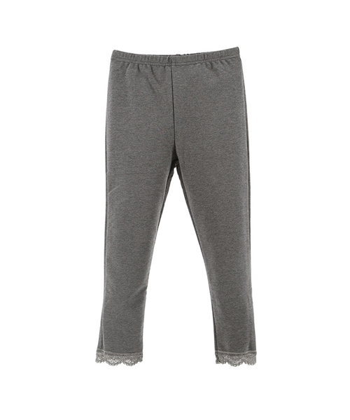 Catherine Cottage（キャサリンコテージ）の「裾レースストレッチレギンス（レギンス/スパッツ・キッズ・ピンク系その他2/グレー系その他4/グリーン系その他2/ブルー系その他3/ベージュ系その他3/ネイビー/レッド系その他2/グリーン系その他4/グリーン系その他3/グレー系その他3/グレー/パープル/ブラウン系その他2/ブルー系その他2/イエロー系その他2/ピンク/ブラック/イエロー系その他3/ライラック/パープル系その他6・90/100/120/140/130/110）」の4枚目の写真