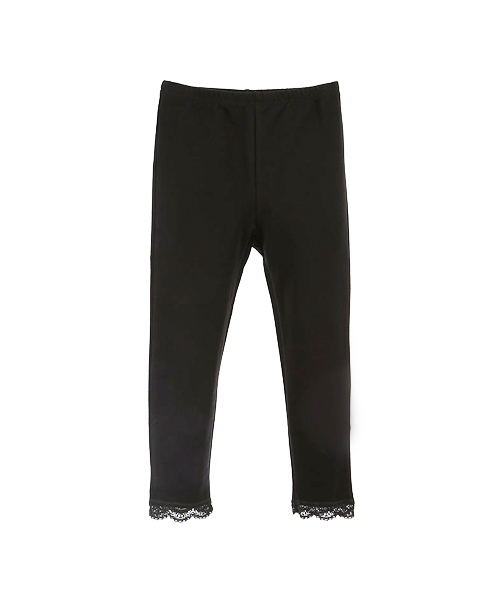 Catherine Cottage（キャサリンコテージ）の「裾レースストレッチレギンス（レギンス/スパッツ・キッズ・ピンク系その他2/グレー系その他4/グリーン系その他2/ブルー系その他3/ベージュ系その他3/ネイビー/レッド系その他2/グリーン系その他4/グリーン系その他3/グレー系その他3/グレー/パープル/ブラウン系その他2/ブルー系その他2/イエロー系その他2/ピンク/ブラック/イエロー系その他3/ライラック/パープル系その他6・90/100/120/140/130/110）」の2枚目の写真