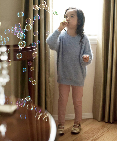 Catherine Cottage（キャサリンコテージ）の「裾レースストレッチレギンス（レギンス/スパッツ・キッズ・ピンク系その他2/グレー系その他4/グリーン系その他2/ブルー系その他3/ベージュ系その他3/ネイビー/レッド系その他2/グリーン系その他4/グリーン系その他3/グレー系その他3/グレー/パープル/ブラウン系その他2/ブルー系その他2/イエロー系その他2/ピンク/ブラック/イエロー系その他3/ライラック/パープル系その他6・90/100/120/140/130/110）」の22枚目の写真