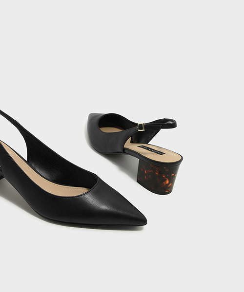 CHARLES & KEITH(チャールズ & キース)の「ポインテッドスリングバックヒール/POINTED SLINGBACK HEELS(パンプス・レディース・ブラック/シルバー/レッド・25cm/22.5cm/23.5cm/24.5cm/23cm)」の7枚目の写真
