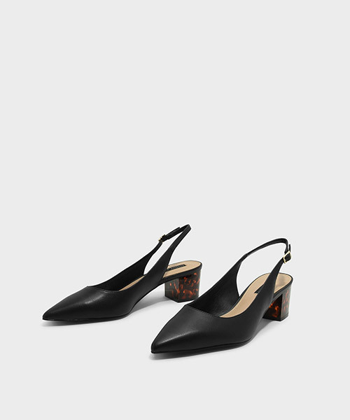CHARLES & KEITH(チャールズ & キース)の「ポインテッドスリングバックヒール/POINTED SLINGBACK HEELS(パンプス・レディース・ブラック/シルバー/レッド・25cm/22.5cm/23.5cm/24.5cm/23cm)」の5枚目の写真