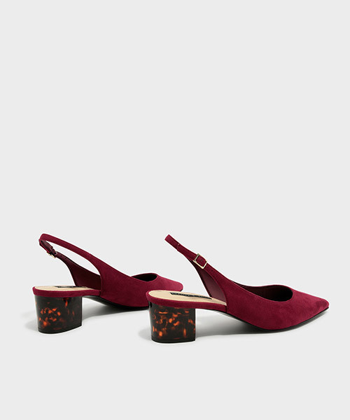 CHARLES & KEITH(チャールズ & キース)の「ポインテッドスリングバックヒール/POINTED SLINGBACK HEELS(パンプス・レディース・ブラック/シルバー/レッド・25cm/22.5cm/23.5cm/24.5cm/23cm)」の12枚目の写真