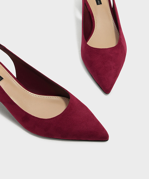CHARLES & KEITH(チャールズ & キース)の「ポインテッドスリングバックヒール/POINTED SLINGBACK HEELS(パンプス・レディース・ブラック/シルバー/レッド・25cm/22.5cm/23.5cm/24.5cm/23cm)」の13枚目の写真