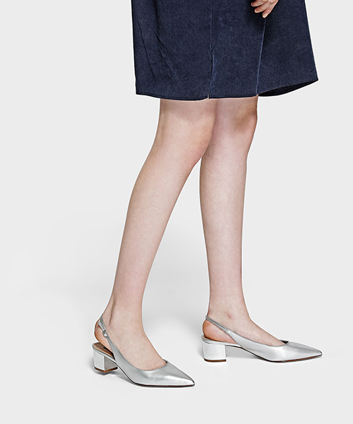 CHARLES & KEITH(チャールズ & キース)の「ポインテッドスリングバックヒール/POINTED SLINGBACK HEELS(パンプス・レディース・ブラック/シルバー/レッド・25cm/22.5cm/23.5cm/24.5cm/23cm)」の16枚目の写真