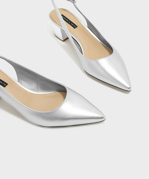 CHARLES & KEITH(チャールズ & キース)の「ポインテッドスリングバックヒール/POINTED SLINGBACK HEELS(パンプス・レディース・ブラック/シルバー/レッド・25cm/22.5cm/23.5cm/24.5cm/23cm)」の21枚目の写真