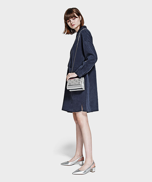 CHARLES & KEITH(チャールズ & キース)の「ポインテッドスリングバックヒール/POINTED SLINGBACK HEELS(パンプス・レディース・ブラック/シルバー/レッド・25cm/22.5cm/23.5cm/24.5cm/23cm)」の20枚目の写真