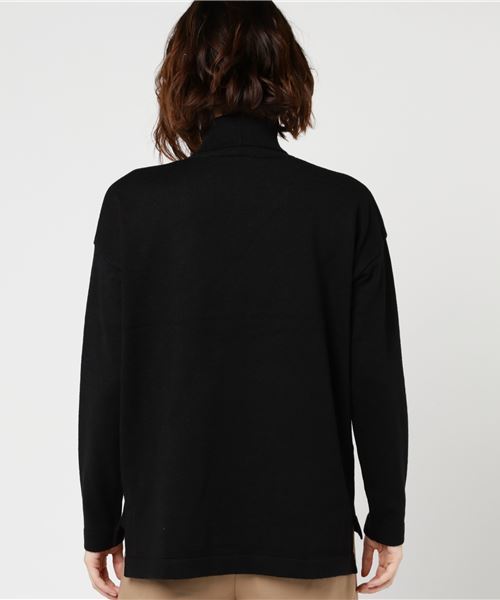 cepo（セポ）の「ウォッシャブルタートルニット（ニット/セーター・レディース・ブラック/レッド/オフホワイト/キャメル・M）」の7枚目の写真