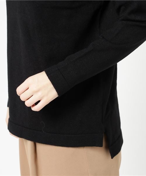 cepo（セポ）の「ウォッシャブルタートルニット（ニット/セーター・レディース・ブラック/レッド/オフホワイト/キャメル・M）」の5枚目の写真