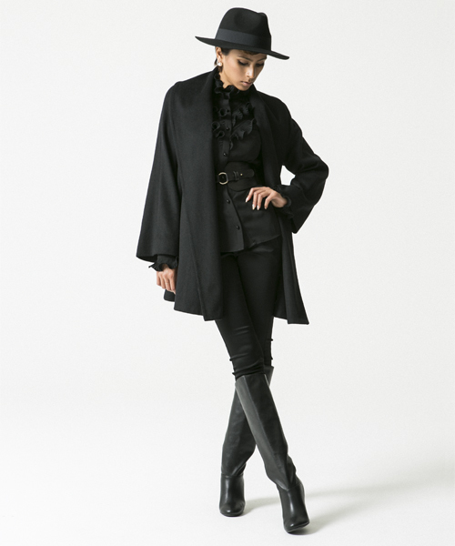 AMBIENT（アンビエント）の「ラップコート（その他アウター・レディース・ブラック/グレー/キャメル・FREE）」の4枚目の写真