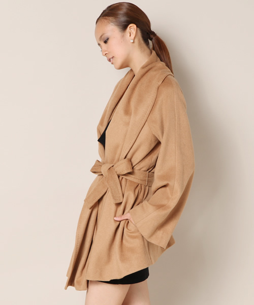 AMBIENT（アンビエント）の「ラップコート（その他アウター・レディース・ブラック/グレー/キャメル・FREE）」の6枚目の写真