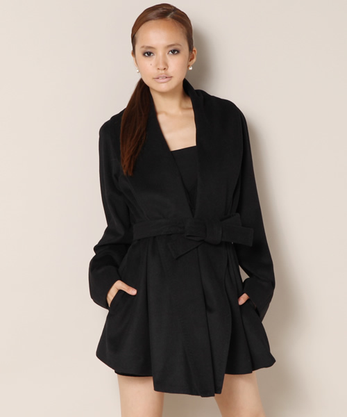 AMBIENT（アンビエント）の「ラップコート（その他アウター・レディース・ブラック/グレー/キャメル・FREE）」の5枚目の写真