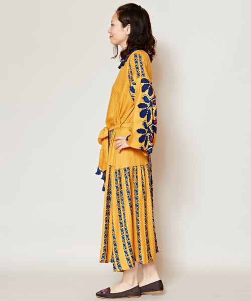 チャイハネ（チャイハネ）の「【チャイハネ】チロリアンプリントワンピース（ワンピース・レディース・ブルー/レッド/ホワイト/イエロー・FREE）」の21枚目の写真