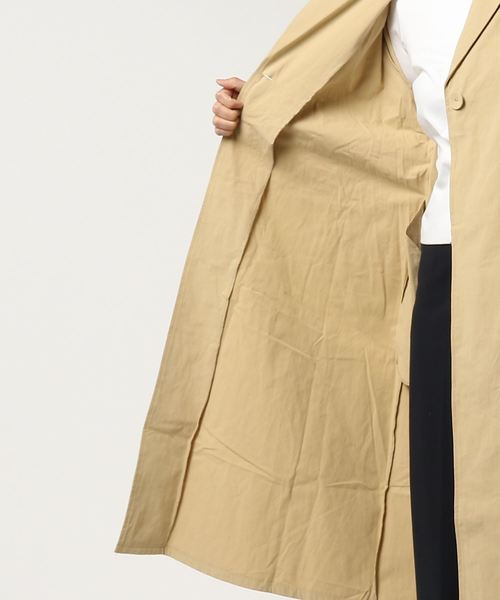MERLOT（メルロー）の「オープンカラーコート7371（チェスターコート・レディース・ベージュ/カーキ/ブラック・FREE）」の9枚目の写真