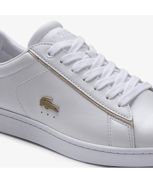 LACOSTE(ラコステ)の「ウィメンズ CARNABY EVO 118 6(スニーカー・レディース・ホワイト×グレー/ホワイト×ゴールド・24cm/23.5cm/23cm/22.5cm/24.5cm)」の3枚目の写真
