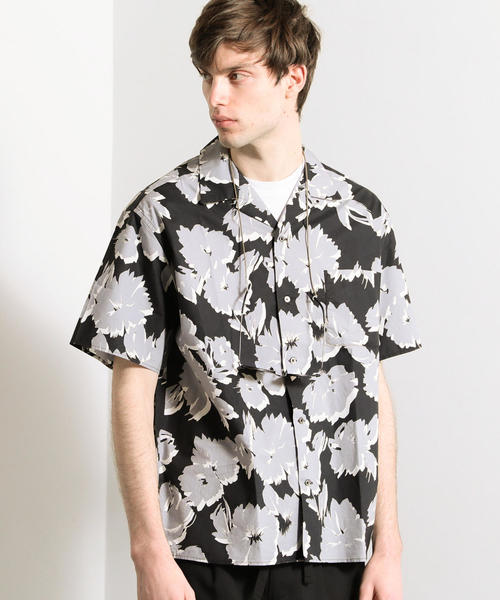 BEAUTY&amp;YOUTH UNITED ARROWS - ビューティーアンドユース　ハンドペイント風プリントシャツ 楽天市場】BY ハンドペイント風プリントバンドカラーシャツ