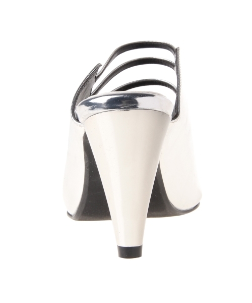 MURUA（ムルーア）の「ボーダーストラップミュール（パンプス・レディース・その他1/シルバー/ブラック・35/36/37）」の6枚目の写真