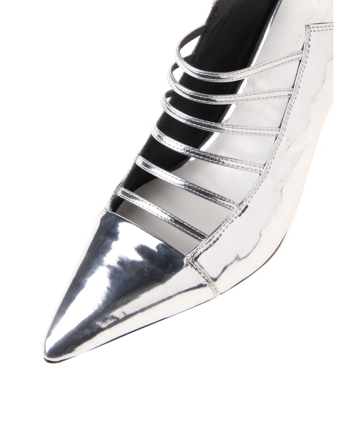 MURUA（ムルーア）の「ボーダーストラップミュール（パンプス・レディース・その他1/シルバー/ブラック・35/36/37）」の7枚目の写真