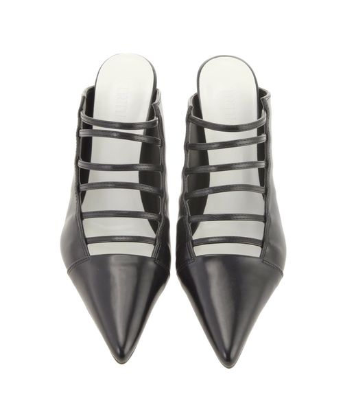 MURUA（ムルーア）の「ボーダーストラップミュール（パンプス・レディース・その他1/シルバー/ブラック・35/36/37）」の10枚目の写真