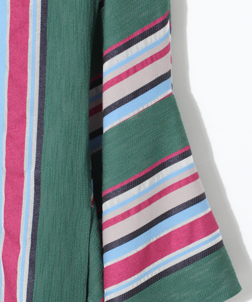 UNITED TOKYO（ユナイテッドトウキョウ）の「マルチストライプスカート（スカート・レディース・ピンク/マスタード・1）」の4枚目の写真