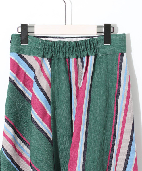 UNITED TOKYO（ユナイテッドトウキョウ）の「マルチストライプスカート（スカート・レディース・ピンク/マスタード・1）」の6枚目の写真