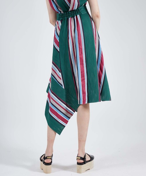 UNITED TOKYO（ユナイテッドトウキョウ）の「マルチストライプスカート（スカート・レディース・ピンク/マスタード・1）」の9枚目の写真