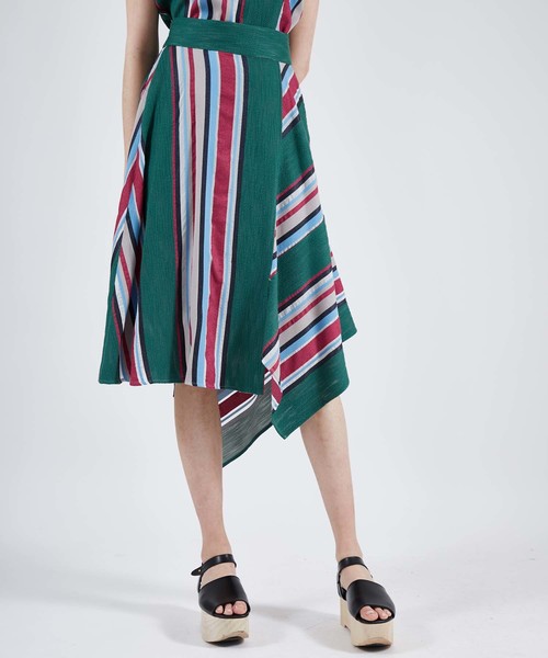 UNITED TOKYO（ユナイテッドトウキョウ）の「マルチストライプスカート（スカート・レディース・ピンク/マスタード・1）」の19枚目の写真