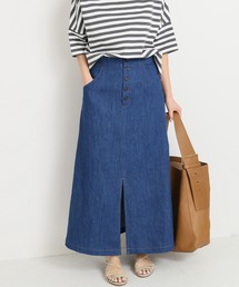 ボタンフライトラペーズスカート◆