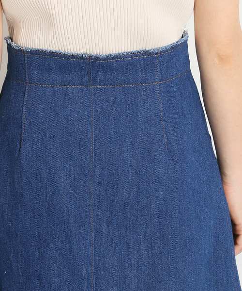 IENA（イエナ）の「ボタンフライトラペーズスカート◆（デニムスカート・レディース・ナチュラル/ブルー系その他・34/36/38/40）」の19枚目の写真