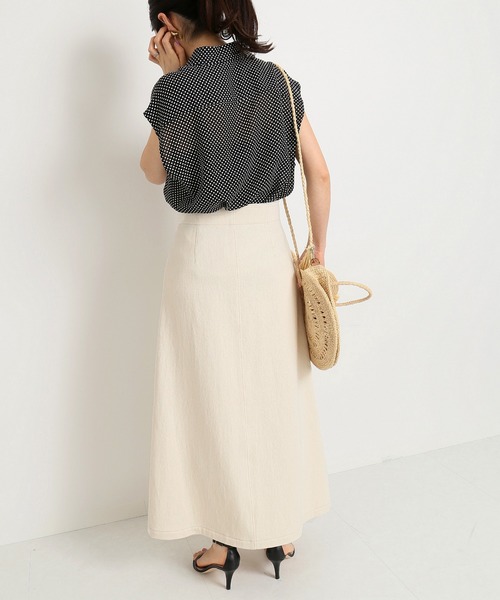 IENA（イエナ）の「ボタンフライトラペーズスカート◆（デニムスカート・レディース・ナチュラル/ブルー系その他・34/36/38/40）」の21枚目の写真