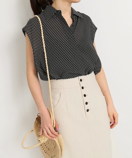 IENA（イエナ）の「ボタンフライトラペーズスカート◆（デニムスカート・レディース・ナチュラル/ブルー系その他・34/36/38/40）」の5枚目の写真