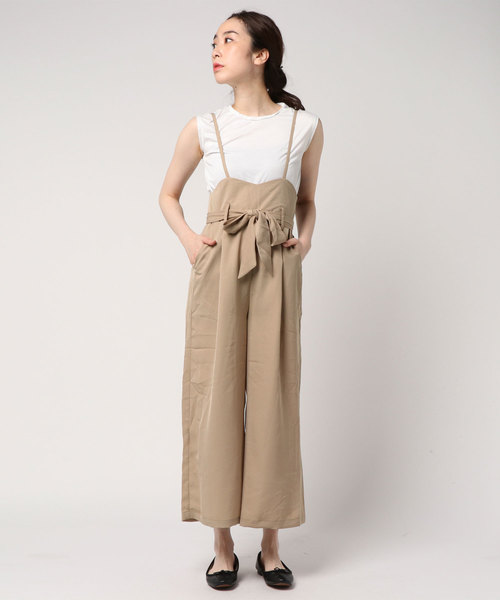 KOBE LETTUCE（コウベレタス）の「ウエストリボンサロペット