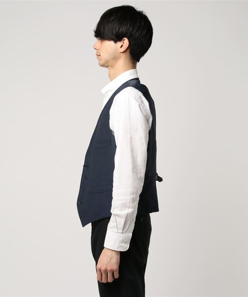 THE SUIT COMPANY(ザ・スーツカンパニー)の「<FORMAL>『CERIMONIA』リバーシブルジレ(ベスト・メンズ・ブルー系その他・S/M/LL/3L/SS/L)」の2枚目の写真