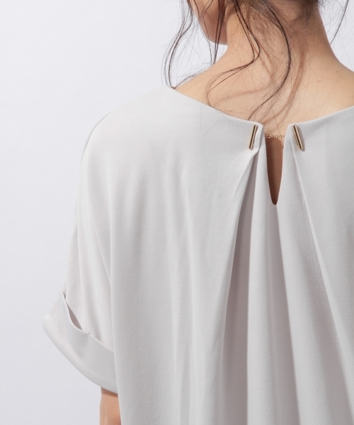 laboratory work（ラボラトリーワーク）の「ポンチＴシャツワンピース（ワンピース・レディース・ライトグレー/ネイビー/グリーン・MEDIUM）」の17枚目の写真