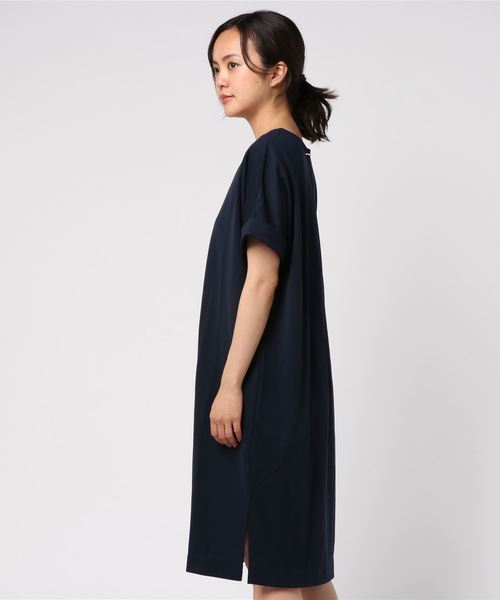 laboratory work（ラボラトリーワーク）の「ポンチＴシャツワンピース（ワンピース・レディース・ライトグレー/ネイビー/グリーン・MEDIUM）」の4枚目の写真