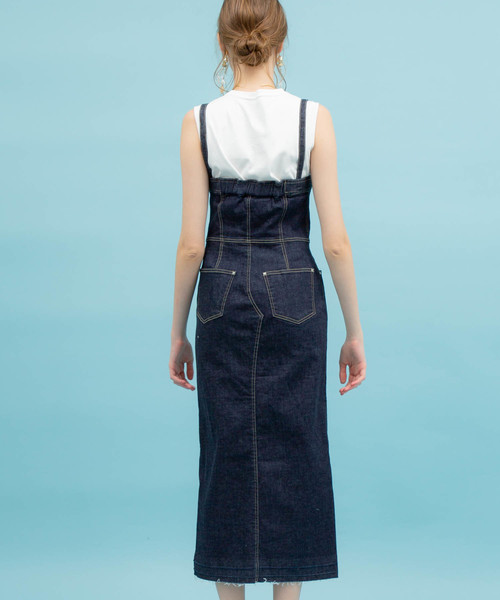 UNITED TOKYO(ユナイテッドトウキョウ)の「デニムベアワンピース(ワンピース・レディース・サックスブルー/ブルー・1)」の21枚目の写真