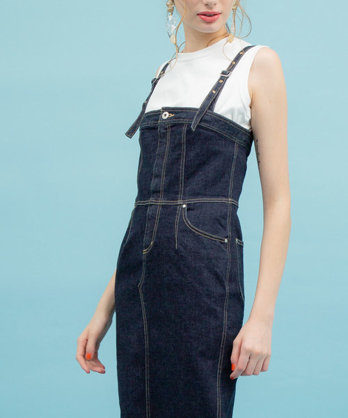 UNITED TOKYO(ユナイテッドトウキョウ)の「デニムベアワンピース(ワンピース・レディース・サックスブルー/ブルー・1)」の22枚目の写真