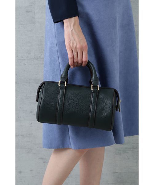 NATURAL BEAUTY BASIC（ナチュラルビューティーベーシック）の「シュリンクラウンドボストン（トートバッグ・レディース・レッド/グリーン/ベージュ系その他・ﾌﾘ-）」の2枚目の写真