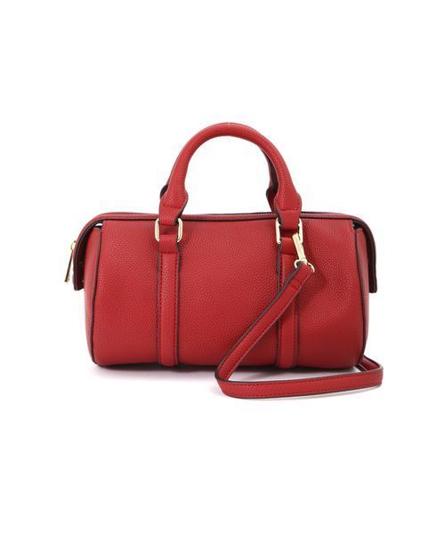 NATURAL BEAUTY BASIC（ナチュラルビューティーベーシック）の「シュリンクラウンドボストン（トートバッグ・レディース・レッド/グリーン/ベージュ系その他・ﾌﾘ-）」の7枚目の写真