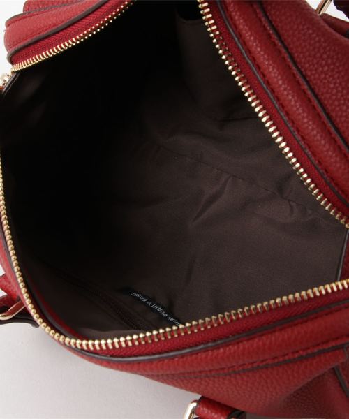 NATURAL BEAUTY BASIC（ナチュラルビューティーベーシック）の「シュリンクラウンドボストン（トートバッグ・レディース・レッド/グリーン/ベージュ系その他・ﾌﾘ-）」の6枚目の写真