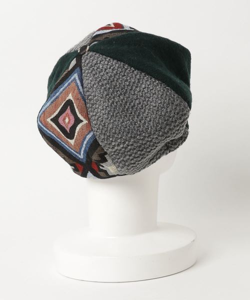 チャイハネ（チャイハネ）の「【チャイハネ】トリコベレー帽（ハンチング/ベレー帽・レディース・ブラック/ベージュ/グリーン・FREE）」の9枚目の写真