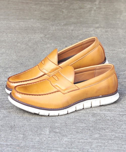 Dedes（デデス）の「Dedes/ スニーカーソールコインローファー(5258)（ローファー・メンズ・ブラック/ダークブラウン/ブラック系その他/キャメル・44/40/41/42/43）」の4枚目の写真