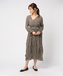 flower | クランプルドットワンピース(ワンピース)