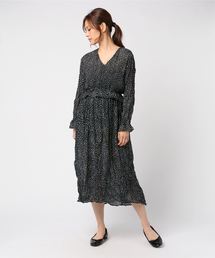 flower | クランプルドットワンピース(ワンピース)