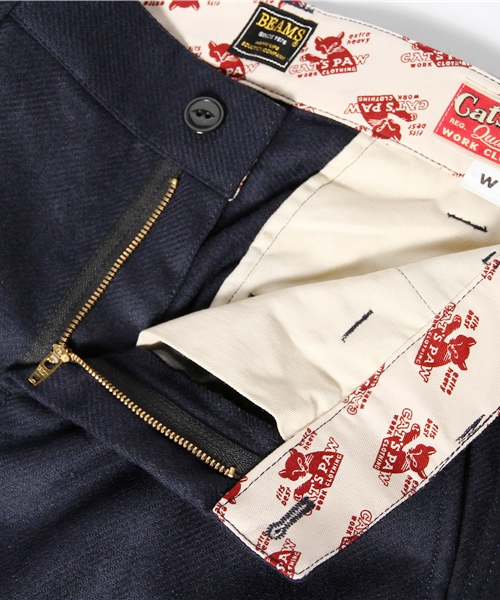 BEAMS（ビームス）の「◎CAT'S PAW / 別注 ウール クロップドパンツ（スラックス・メンズ・チャコールグレー/ネイビー/ライトグレー・28/30/32/34）」の10枚目の写真