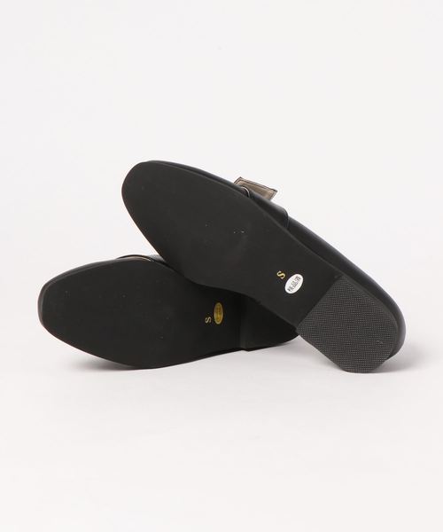 KOBE LETTUCE(コウベレタス)の「サークルバックルスクエアトゥローファーシューズ(ローファー・レディース・ホワイト/ブラック/ブルー系その他/ピンクベージュ・LL/S/M/L)」の11枚目の写真