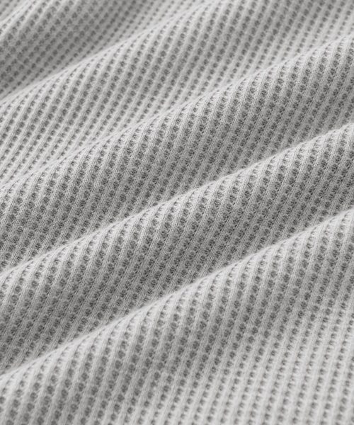 Chaco closet（チャコ クローゼット）の「オーバーサイズサーマルクルーネックプルオーバー（Tシャツ/カットソー・レディース・ブラック/オフホワイト/杢グレー/ベージュ/オリーブ/モカ・FREE）」の17枚目の写真