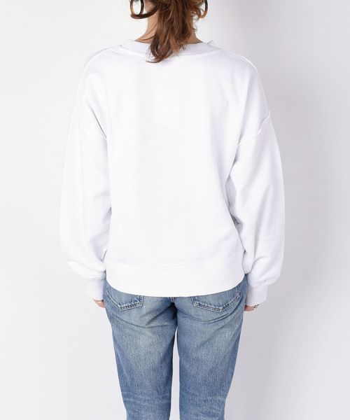 SHIPS（シップス）の「81BRANCA スウェットプルオーバー◇（スウェット・レディース・ネイビー/オフホワイト/ライトグリーン・ONE SIZE）」の9枚目の写真